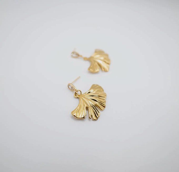 Boucles d'oreilles Ginkgo